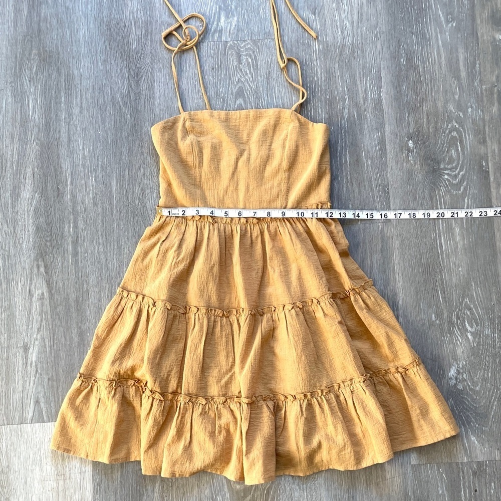 Cider Mustard
tiered dress
boho style
cottage core
summer dress - Picture 7 of 8